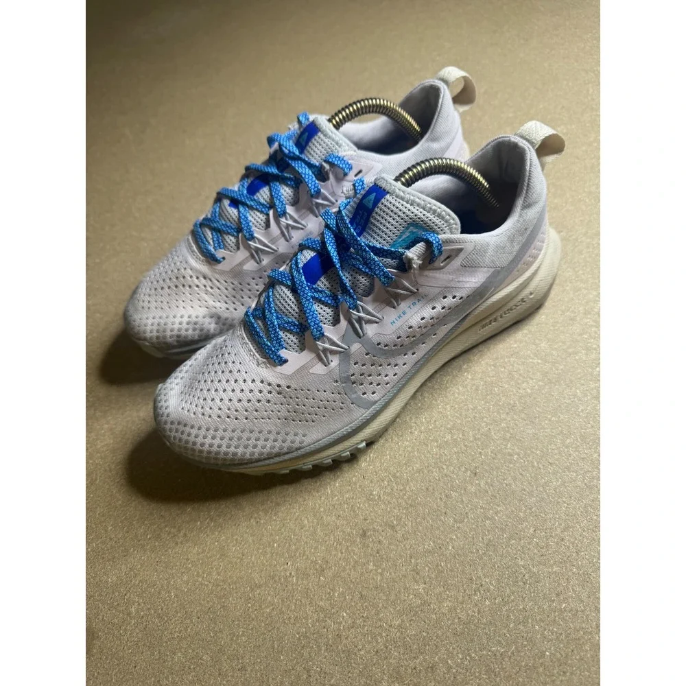 Nike Pegasus Trail 4 Grey Blue Running Shoes DJ6159-600 Womens 8